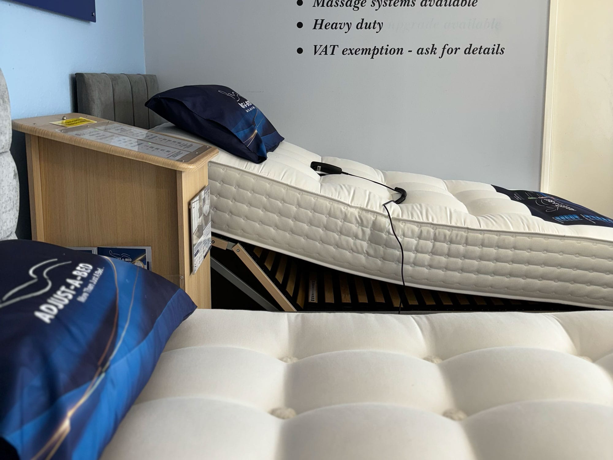 Adjust-A-Bed range at the stratford Bed Company