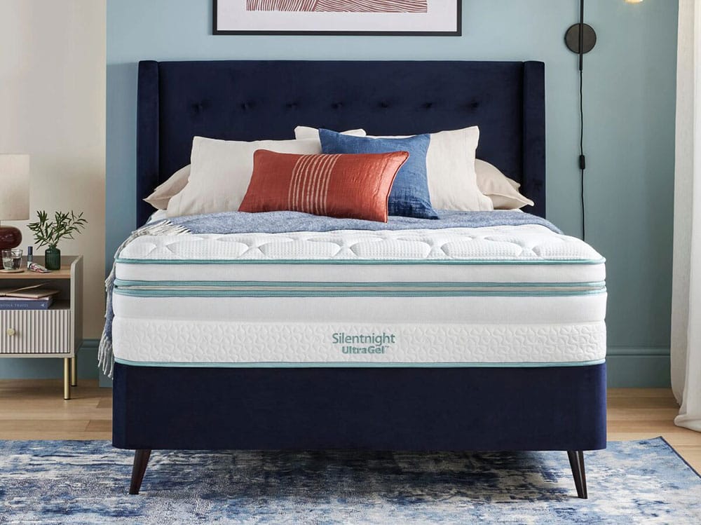 A semi-dressed Divan bed from Silentnight's Ultra Gel range
